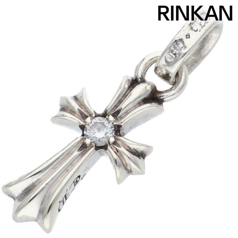 クロムハーツ CRS BBYFAT DMND|ベイビーファット 両面1ダイヤ|チャーム|シルバーネックレストップ メンズ