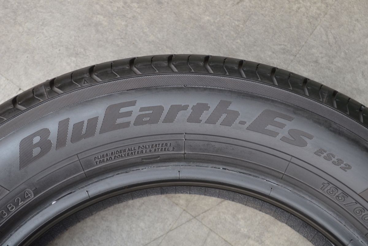 2024年製 バリ溝】ヨコハマ ブルーアースES32 185/60R15 1本