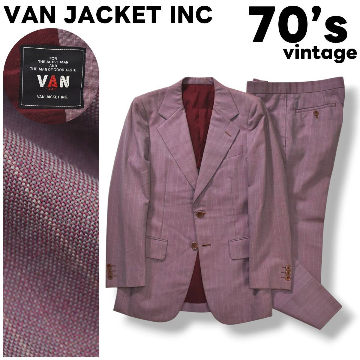 当時物】 70s ヴィンテージ ヴァン ヂャケット VAN JACKET INC 2B