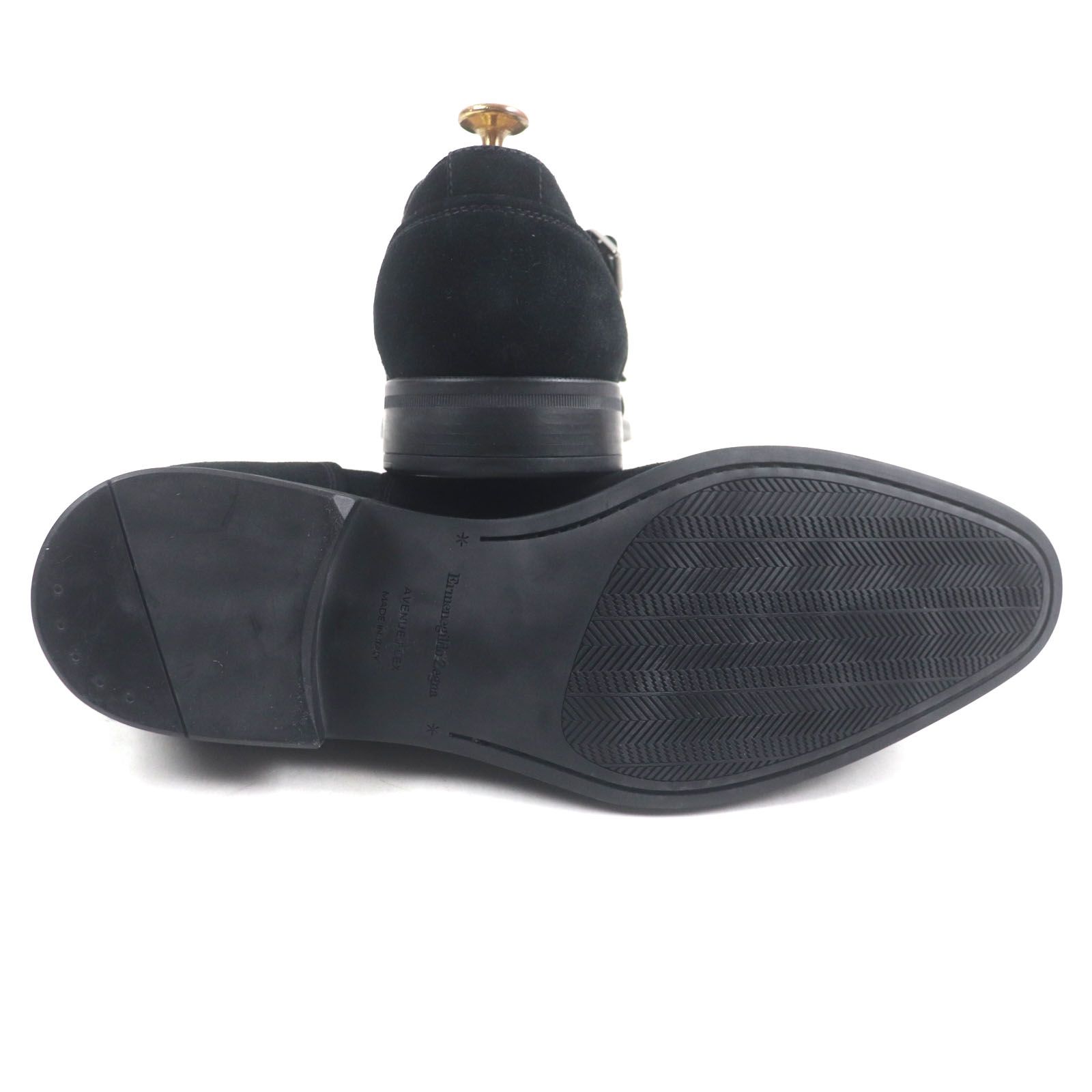 未使用品▽Ermenegildo Zegna エルメネジルド ゼニア スウェード