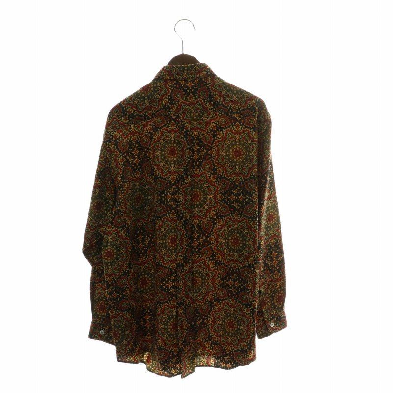 クリスチャンディオールムッシュ　オープンカラー長袖シャツ　Vintage 総柄 クリスチャンディオール Christian Dior オールムッシュ