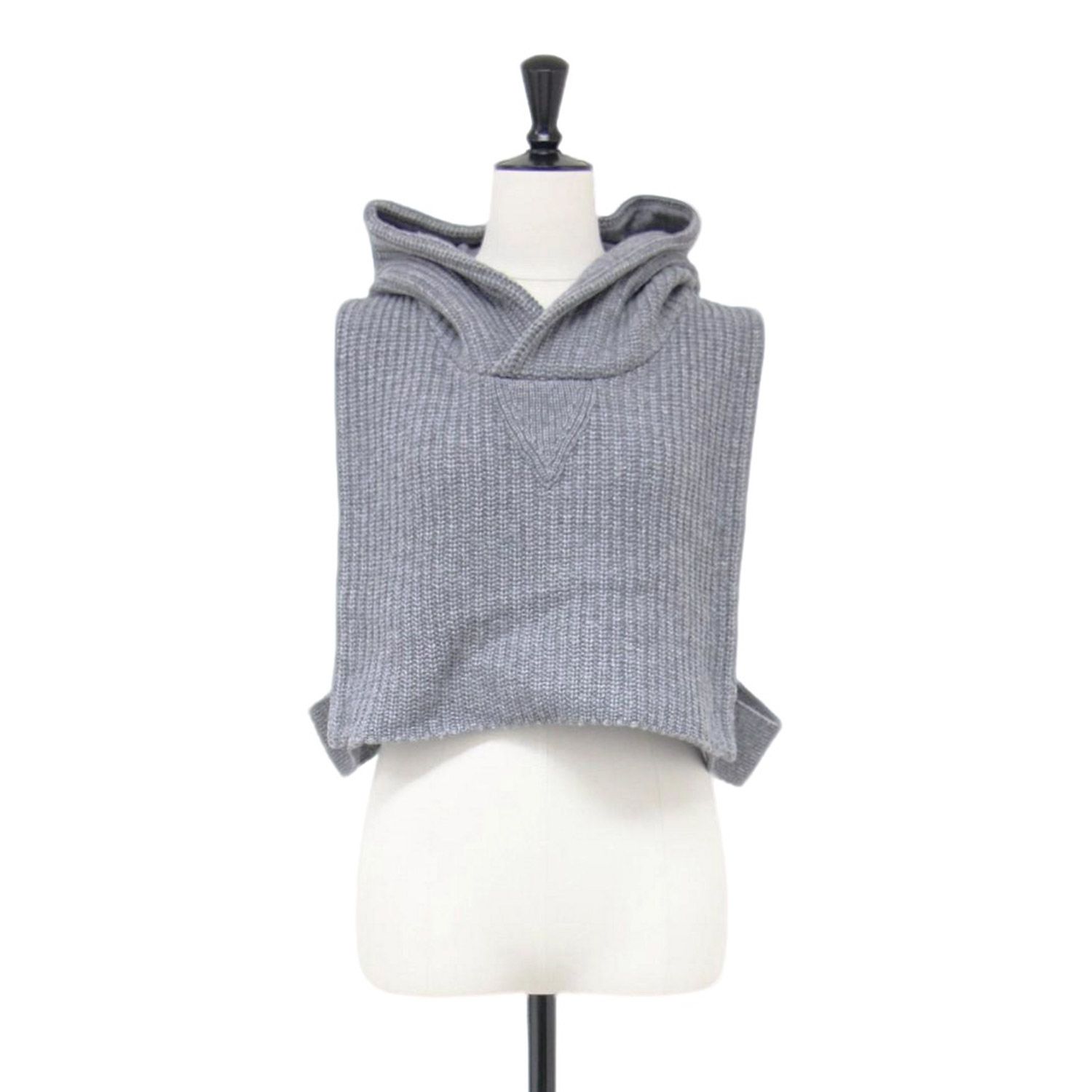 GOOD GRIEF グッドグリーフ スヌード グレー サイズ | 24秋冬 フーディ ニット スヌード | HOODED KNIT SNOOD フード ウール カシミヤ | ブランド ファッション アイテム 小物 レディース