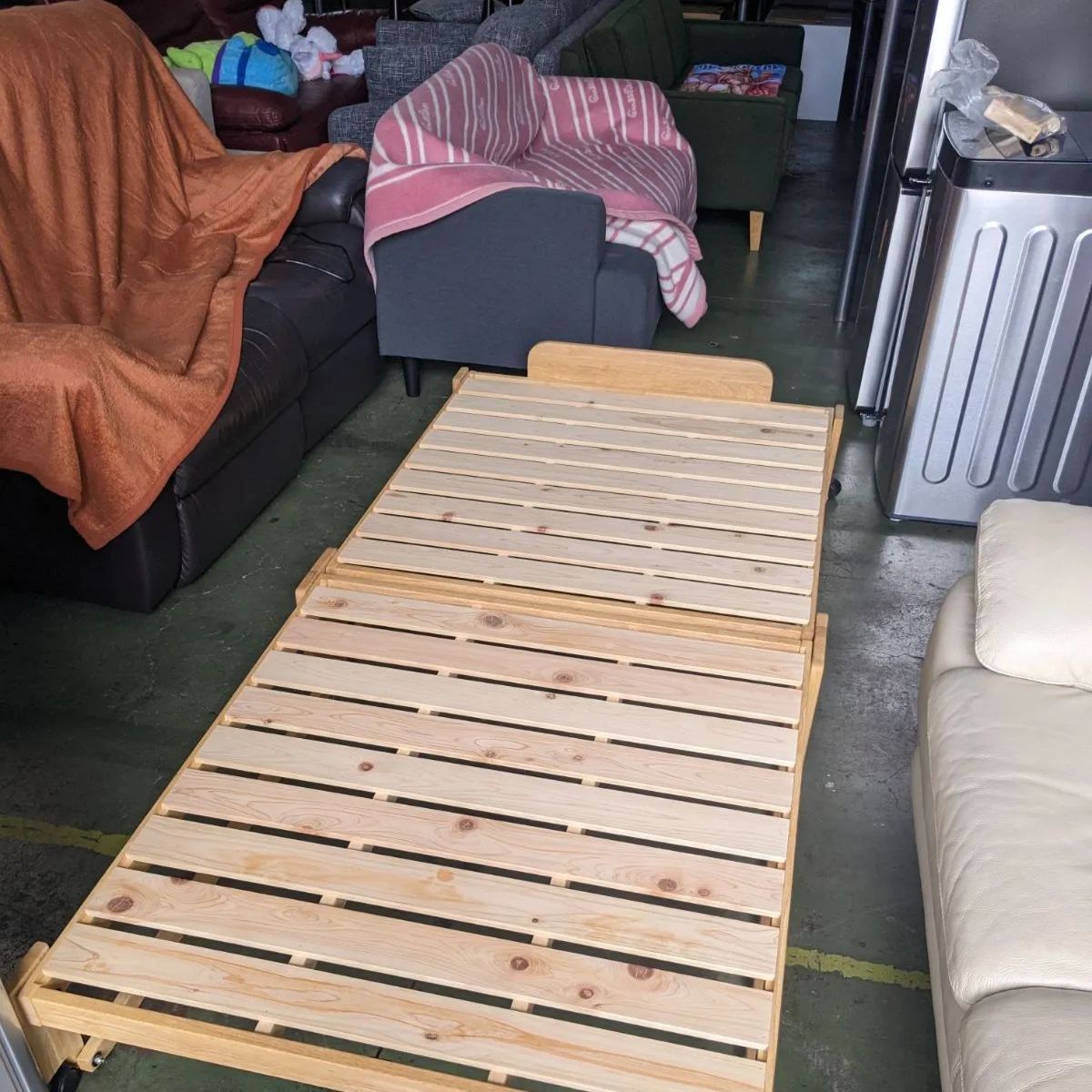 中居木工 折りたたみベッド シングルサイズ - メルカリ