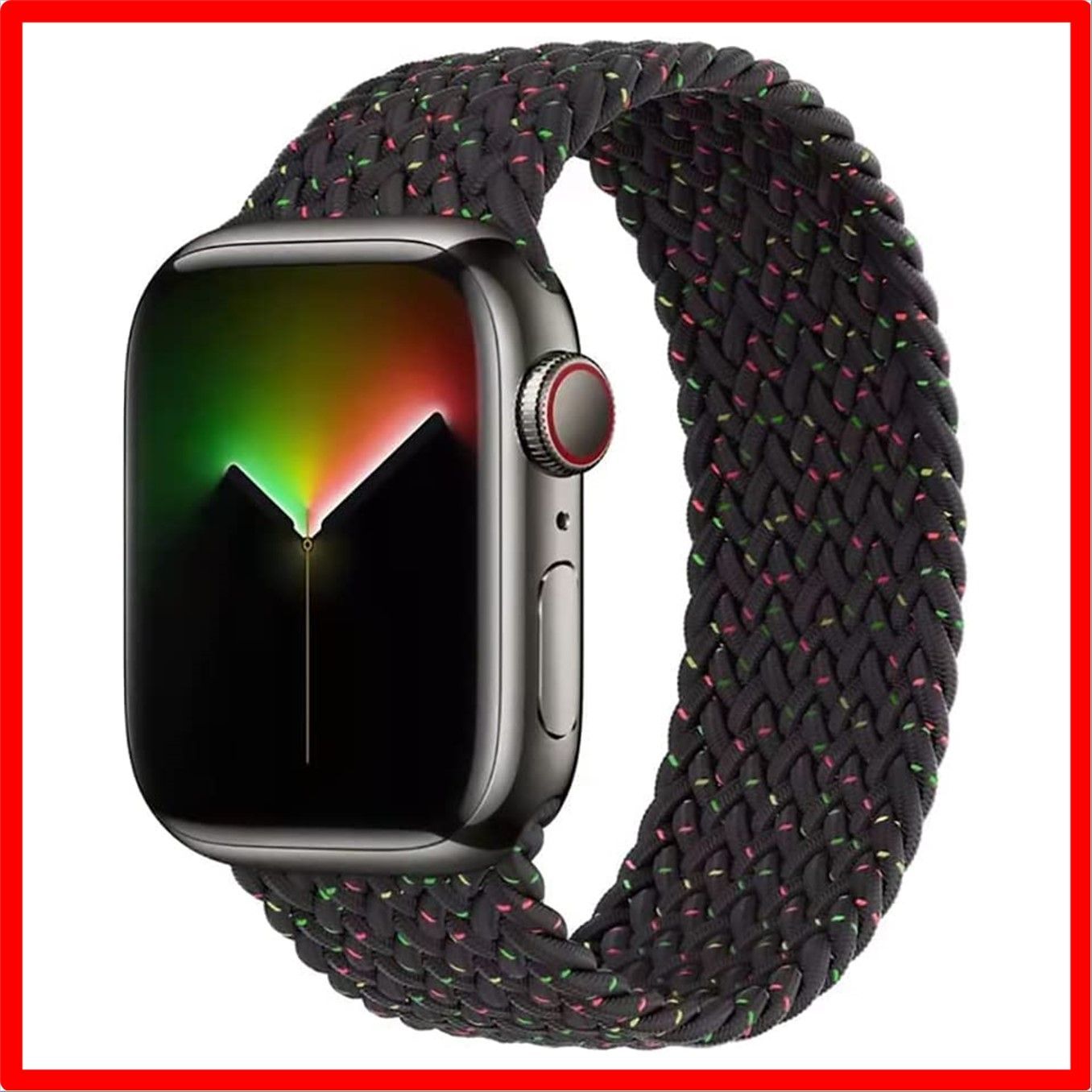 送料無料】Black Unity(金属接続部）_42/44/45/49mm-XS apple watch