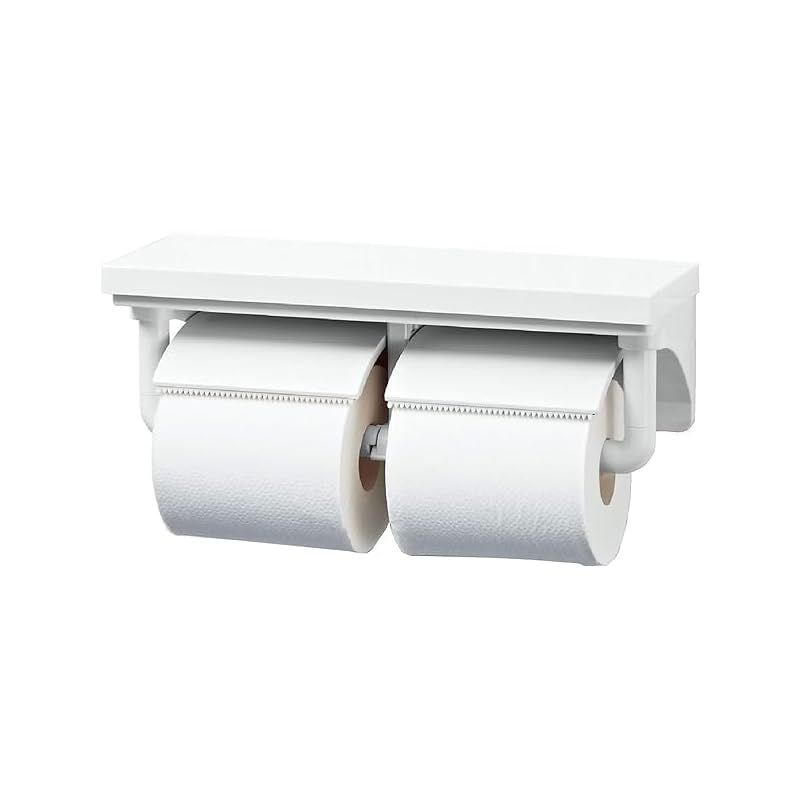 TOTO 二連紙巻器 棚付き 木質 YH601FMR NW1 芯なしペーパー対応 ホワイト
