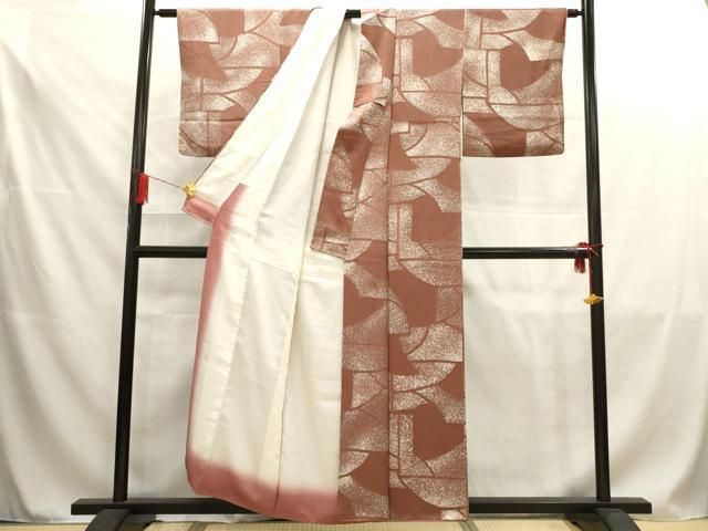 平和屋着物□上質な小紋 幾何学文様 正絹 逸品 未使用 CAAR5713xi