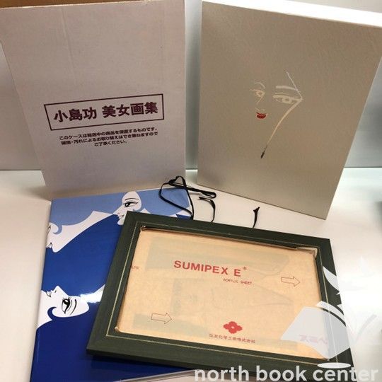 N]☆額装品・シリアルナンバーあり☆小島功 美女画集 良い 小島功美女