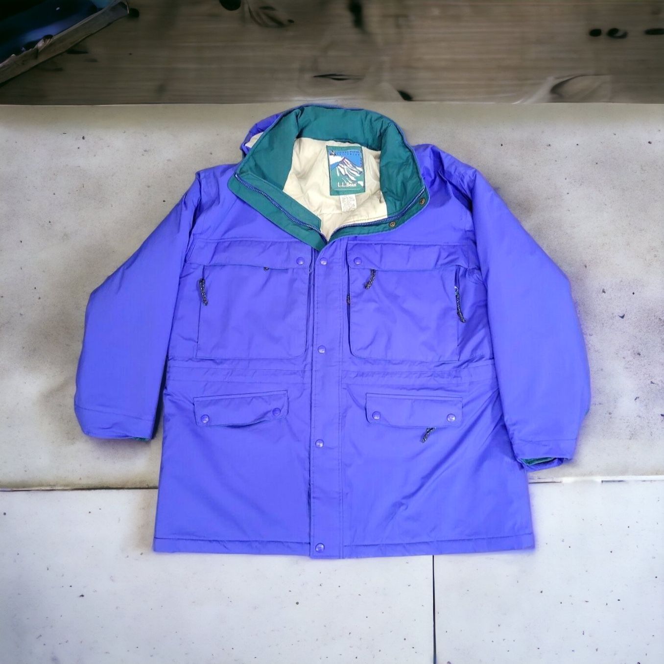 L.L.Bean shell Jacket 在原みゆ紀 シェルジャケ 90s袖丈67cm