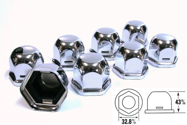 ナットキャップ【新ISOナット対応　32.8mm】　８穴用　高さ43mm