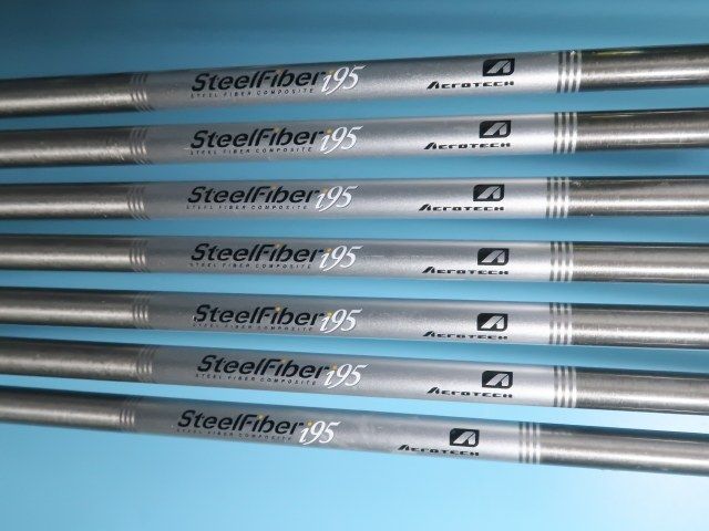 TRUE TEMPER スチールファイバー i80 7本 アイアンシャフト スチール