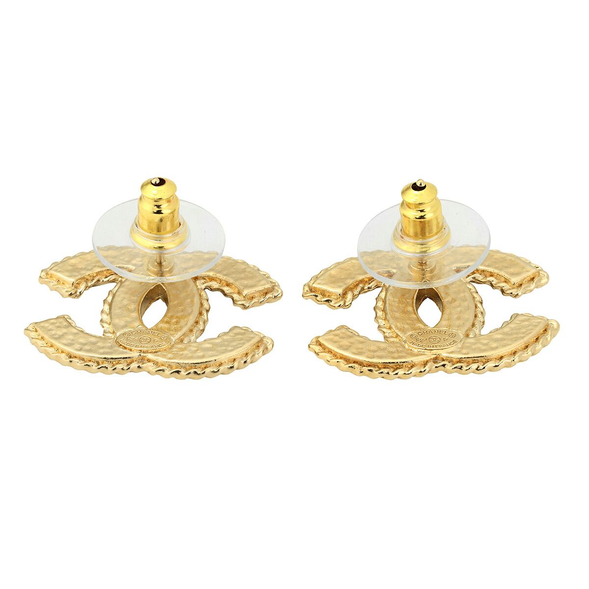 新品 シャネル CHANEL ピアス スタッドピアス ゴールド/ピンク - メルカリ