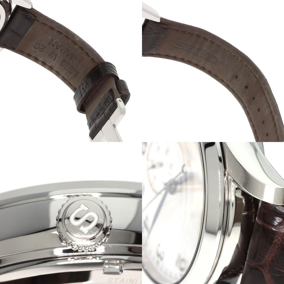 SEIKO セイコー SARW025 6R27-00J0 プレサージュ 腕時計 SS 革 メンズ 