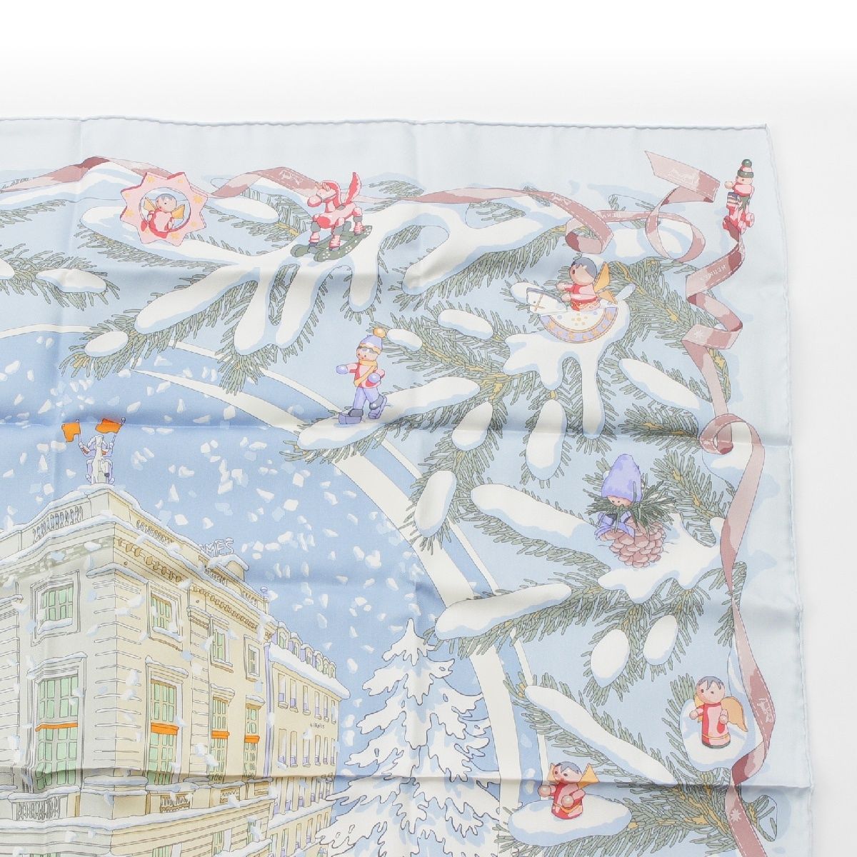 エルメス カレ90 シルク Noel au 24 Faubourg フォーブル24番地の