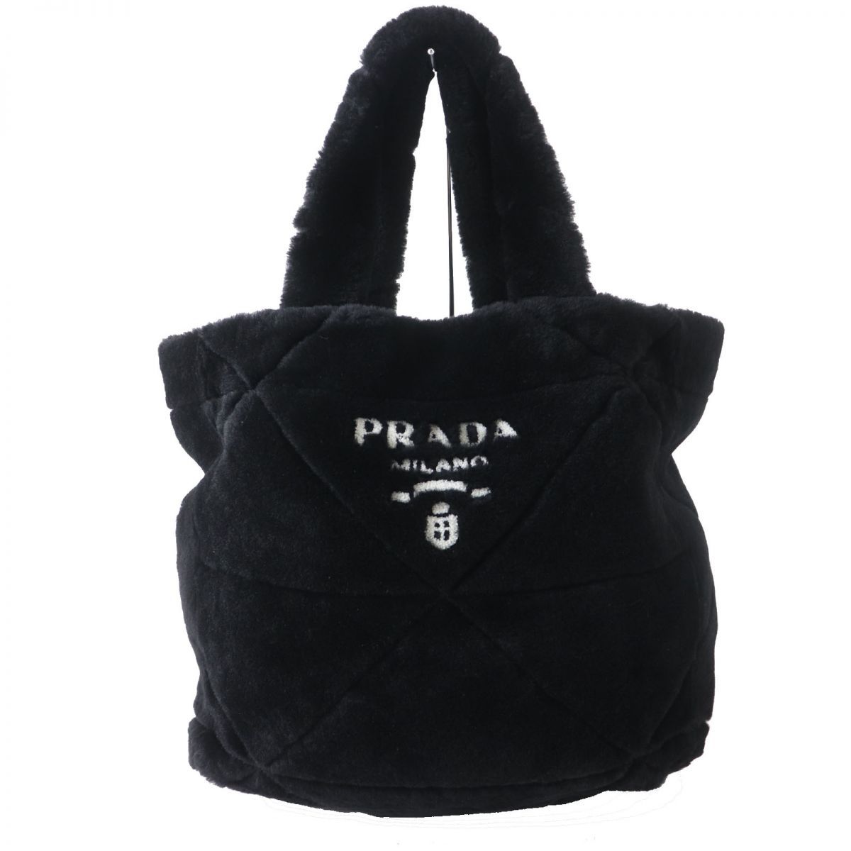 ★PRADA/プラダ★ トートバッ 1BG427 関税込☆PRADA☆1BG427もこもこ可愛いムートンファートート