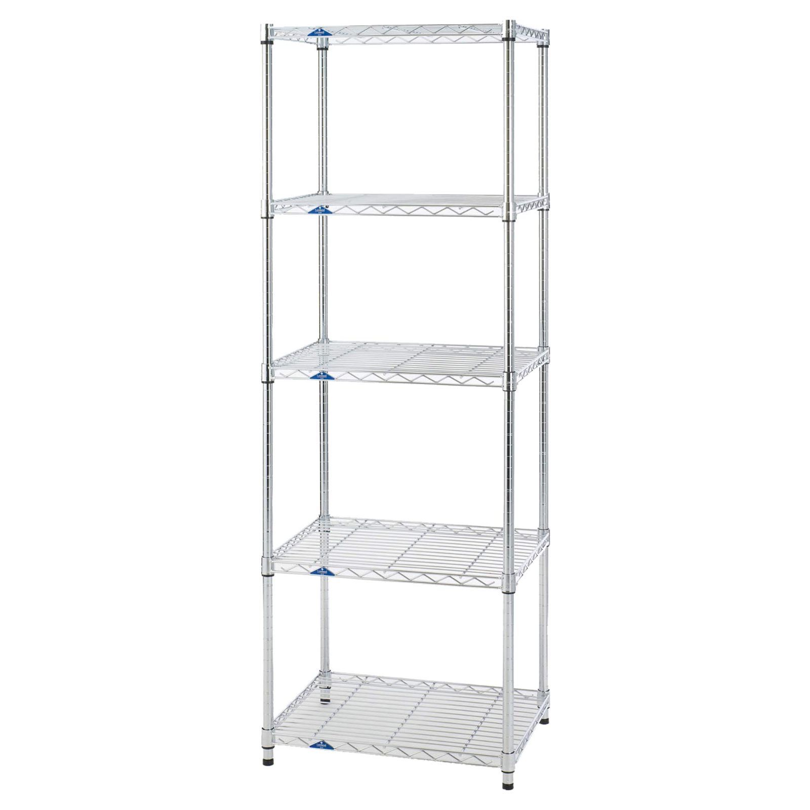 人気商品 ドウシシャ ルミナス スリム ラック スチールラック 収納棚 幅60 5段 防サビ加工 キャスター付き 頑丈 耐荷重135kg 棚板1枚あたり 豊富なカスタムパーツ ポール径25mm 幅61×奥行46×高さ179.5cm キッチン MH6018