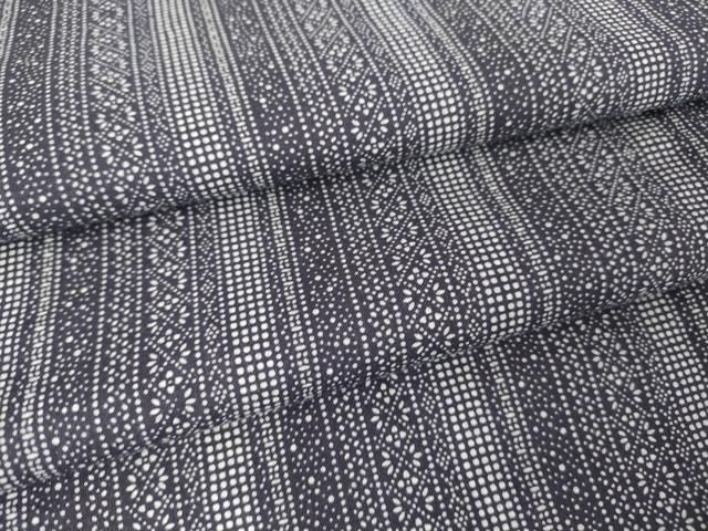 平和屋着物▽上質な小紋 単衣 草花文 正絹 逸品 AAAW1745fy