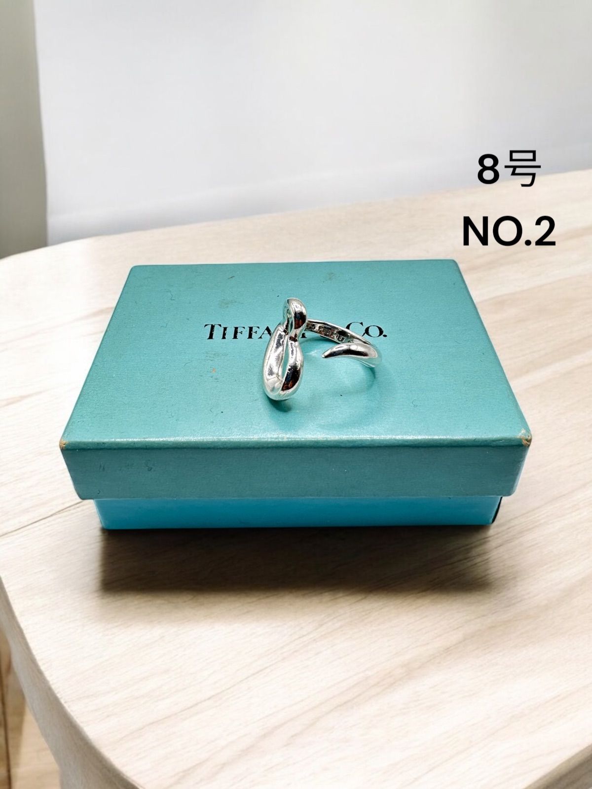 プレゼント 指輪 Tiffany & Co. vintagering #8号② Tiffany オープン