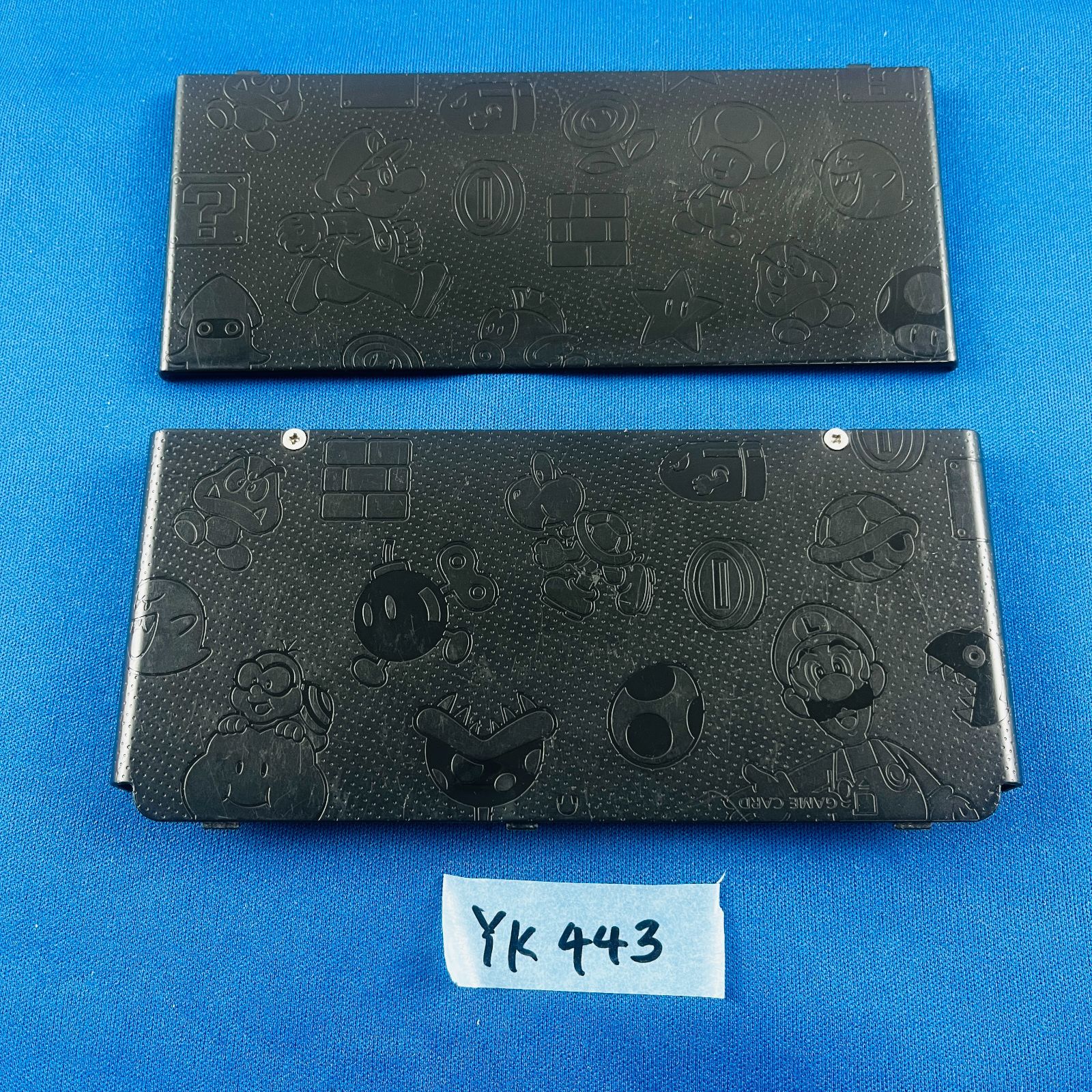 N3DS きせかえプレート No.005 エンボス加工・マリオモノグラム ◇YK443 ニンテンドー New 3DS専用 きせかえプレート No.005