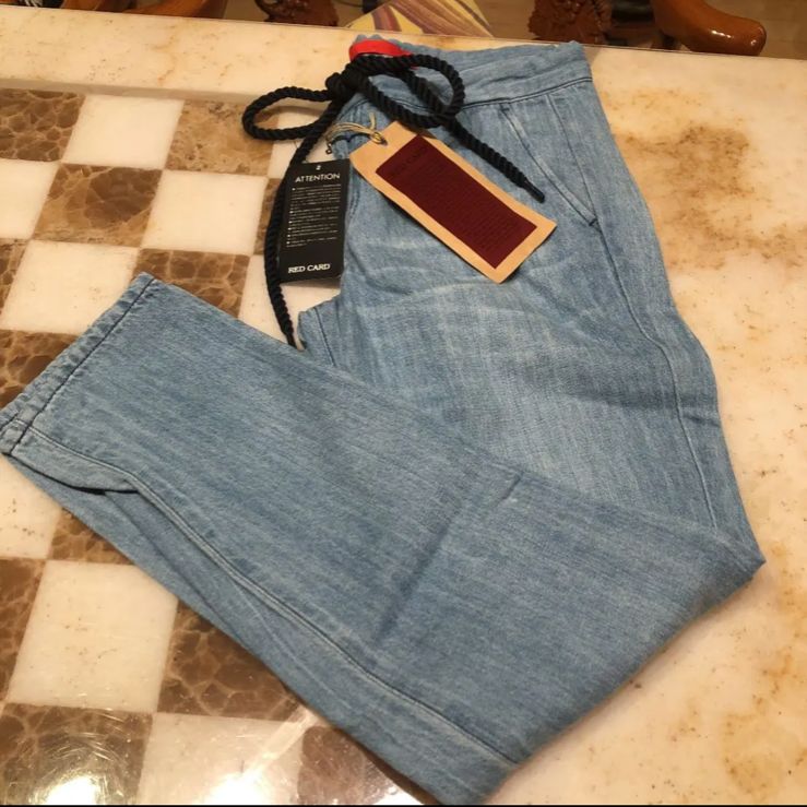 新品】レッドカードRED CARDデニムパンツ(薄いブルー、サイズ23=S  