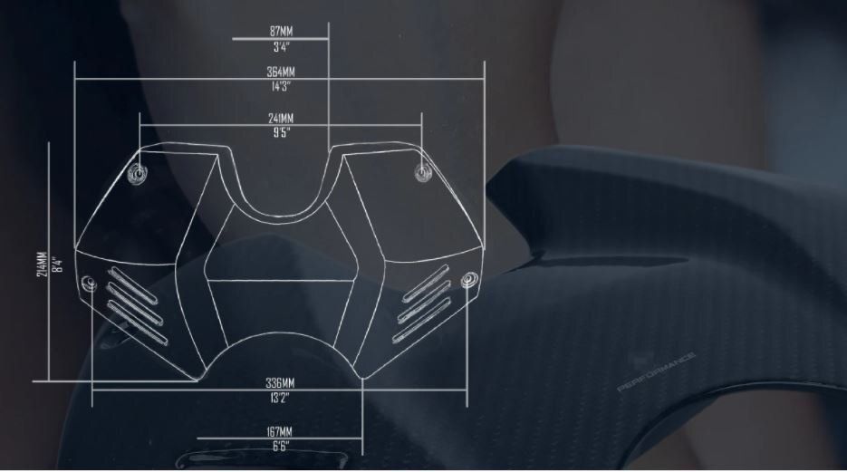  Ducati パニガーレ V 4 S R 燃料ガスタンク バッテリーカバー ガード フェアリング カーボンファイバー Forging Textureタイプ その他 アクセサリー