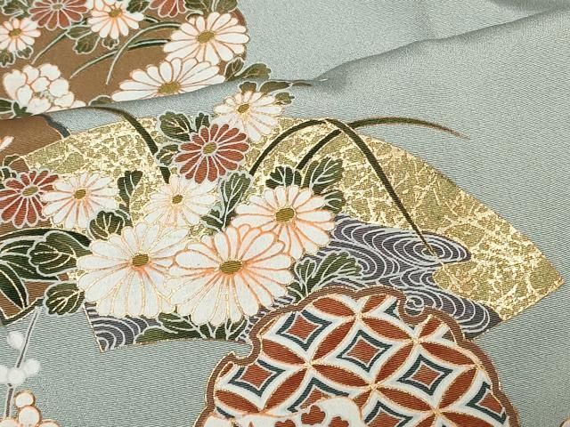 平和屋着物□豪華色留袖 雪輪屏風花文 金彩 正絹 逸品 未使用