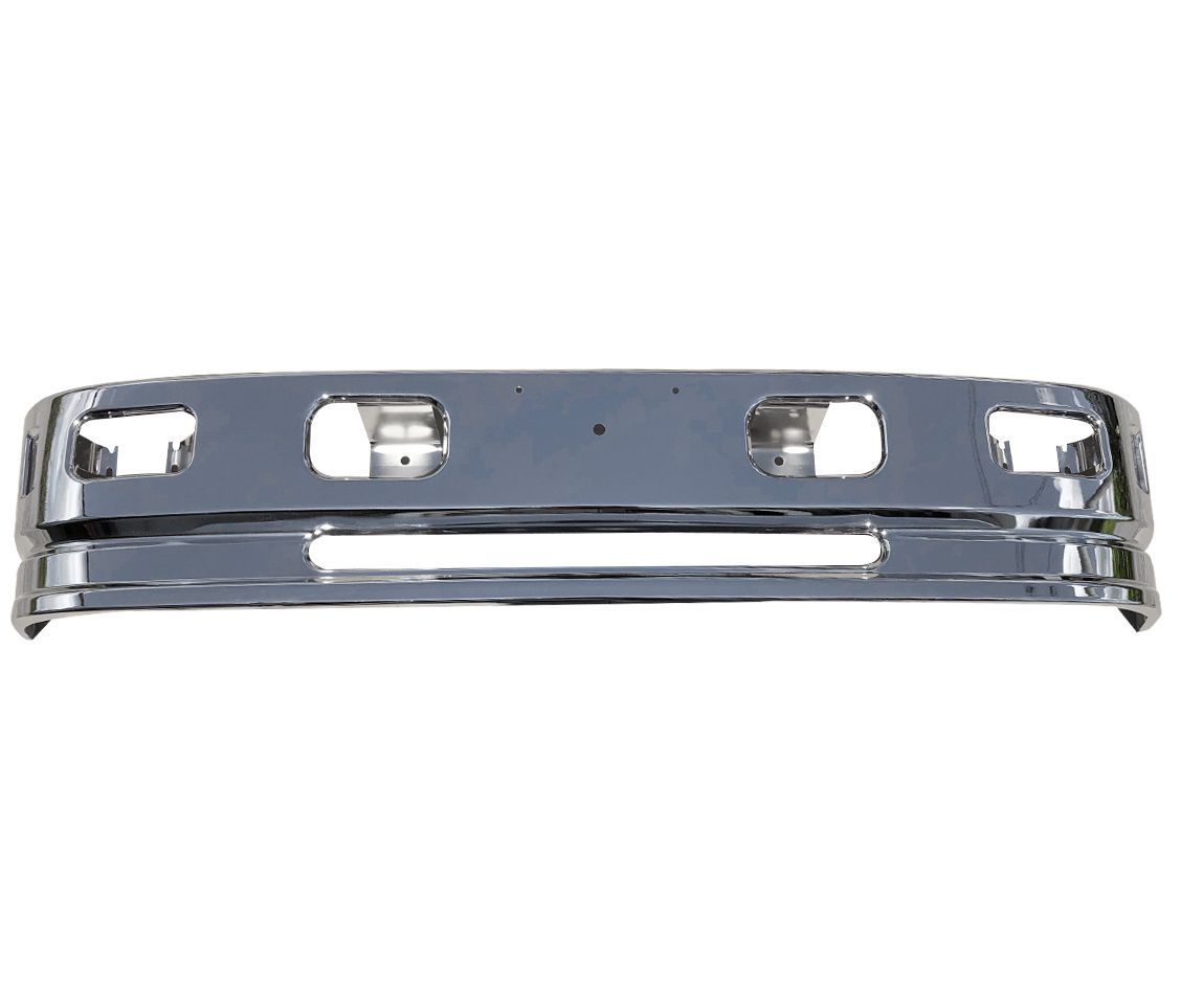 NEW PM 07エルフ 標準 メッキ フロント バンパー フォグランプ付