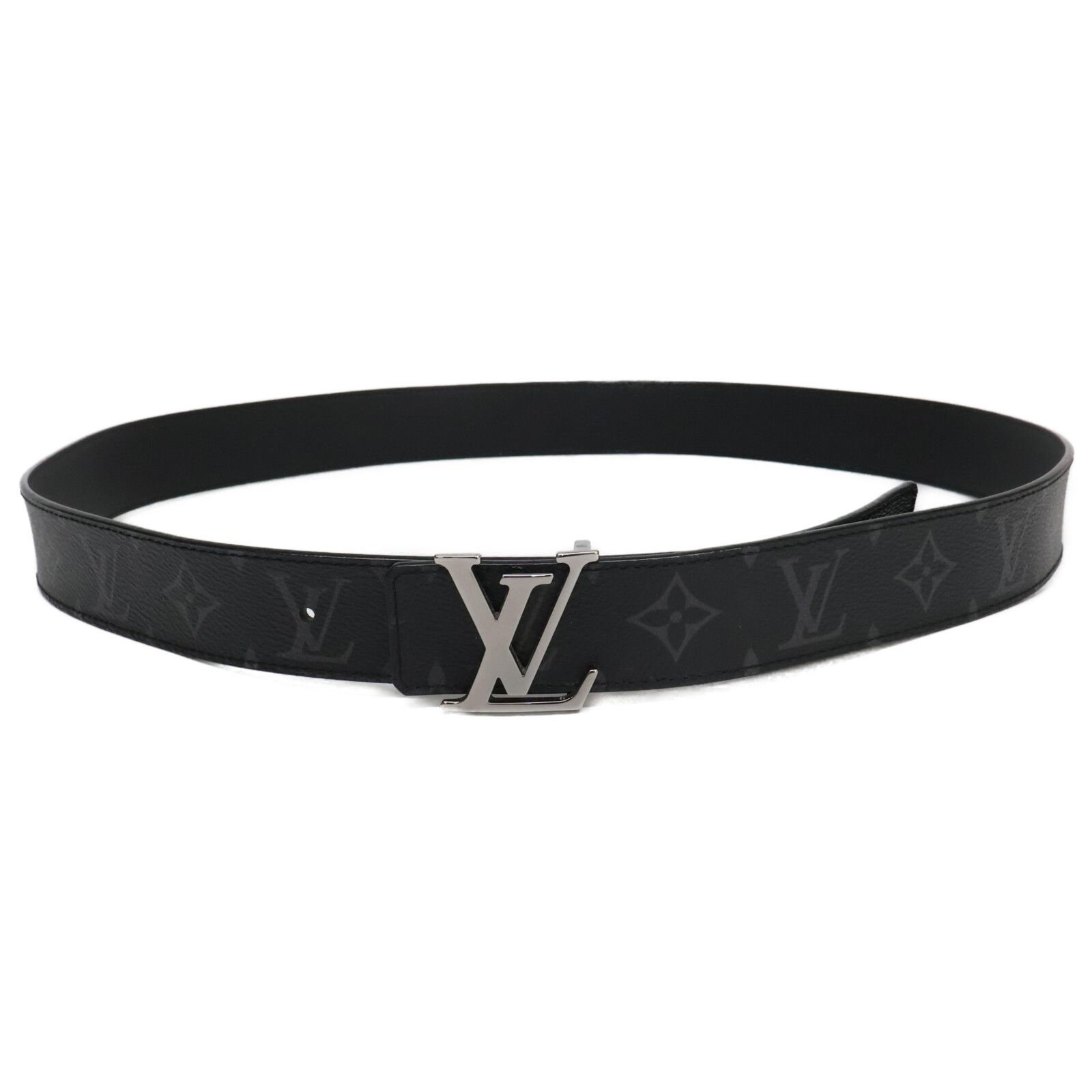 Louis Vuitton イニシャル ブラック ベルト 110/44（メンズ