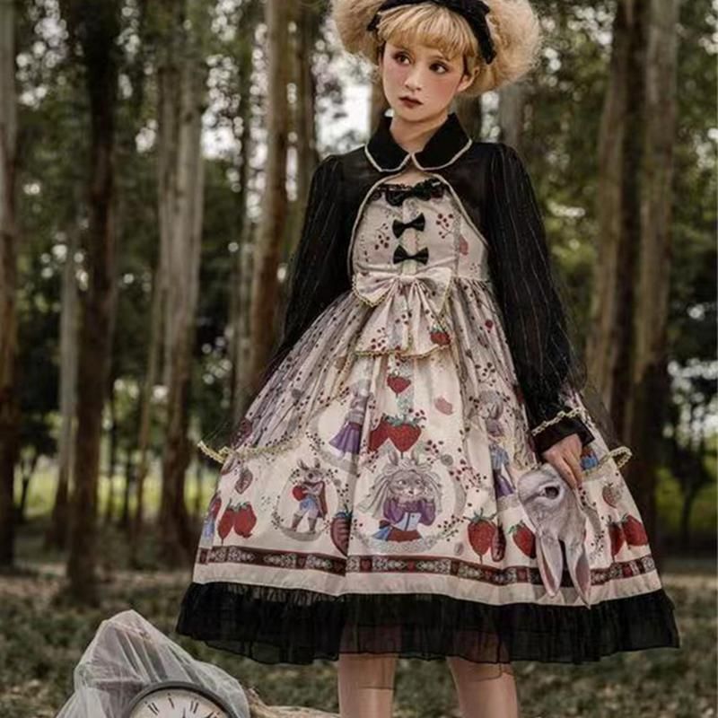 楽天市場】ロリータ 神鹿の賛歌 ワンピース Lolita OP 長袖 神話 文化