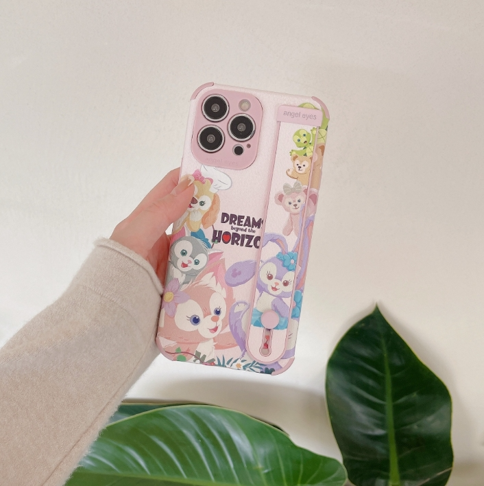 [NEW] iPhoneケース　スタンド付　ダッフィー＆フレンズ