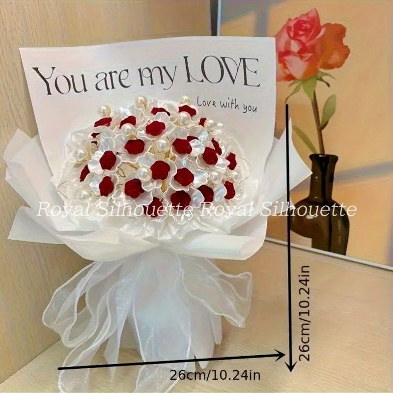 花束 ブーケ プレゼント ギフト 4カラー展開 ローズ 前撮り