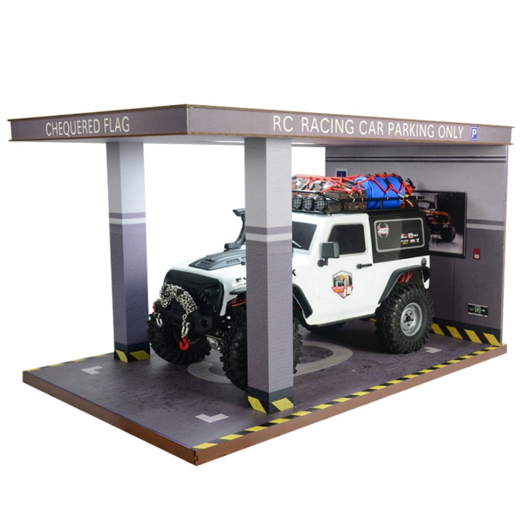 ラジコン ケース ディスプレイ リアルガレージセット 1/10スケール