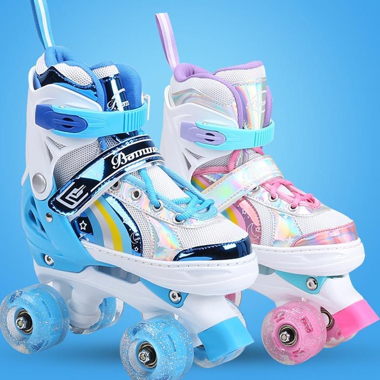 インラインスケート ローラースケート フィットネス靴 PU ウィールが  