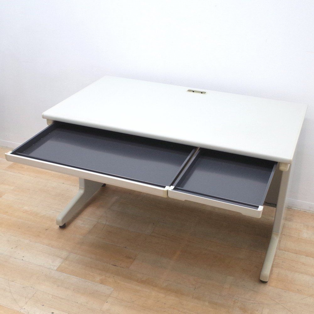PLUS プラス LA 平デスク RY-T127 グレー W1200 D700 H700 オフィスデスク パソコンデスク 平机 L字脚 EG18173 オフィス家具
