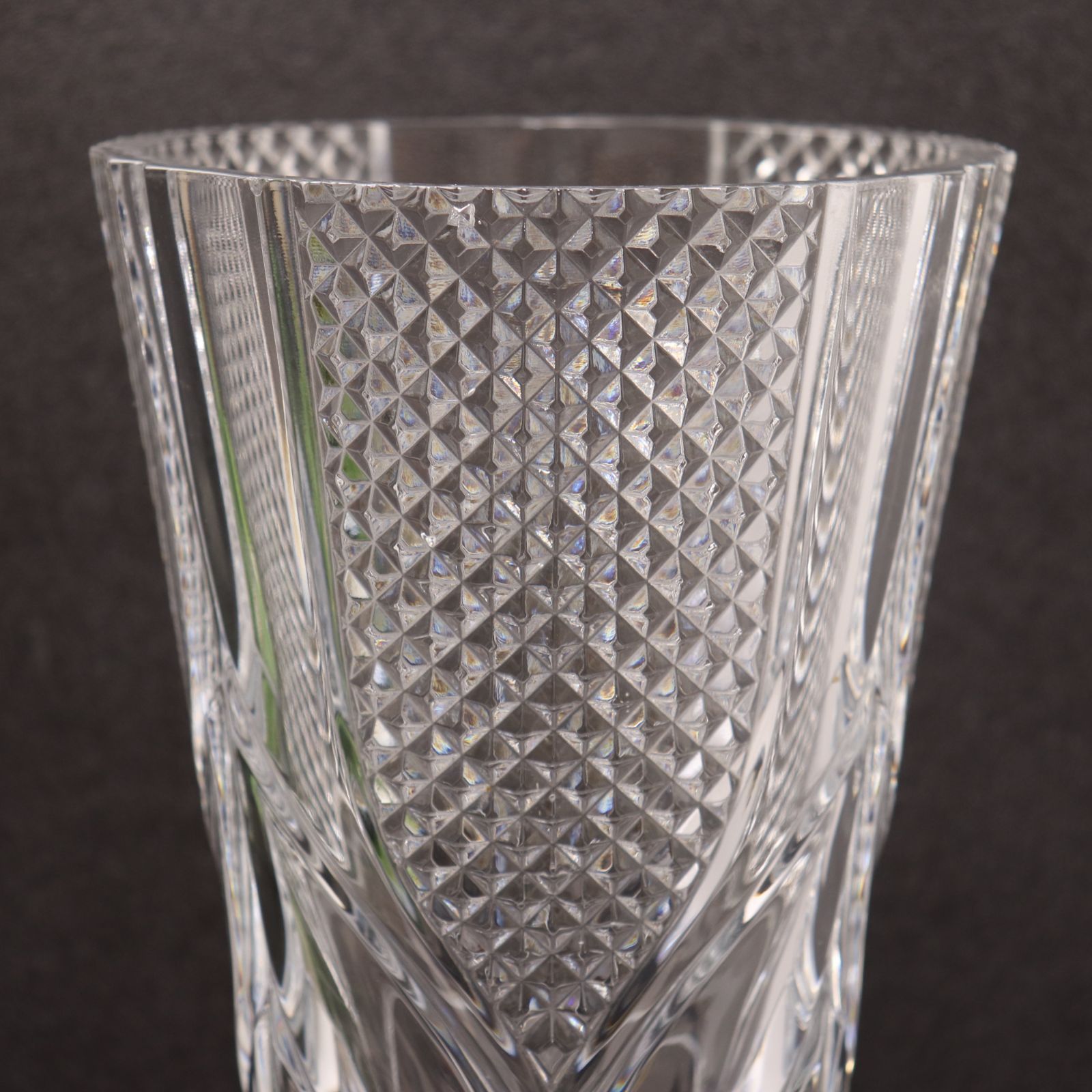 フランス製 クリスタル ダルク 花瓶 30cm cristal d'arques