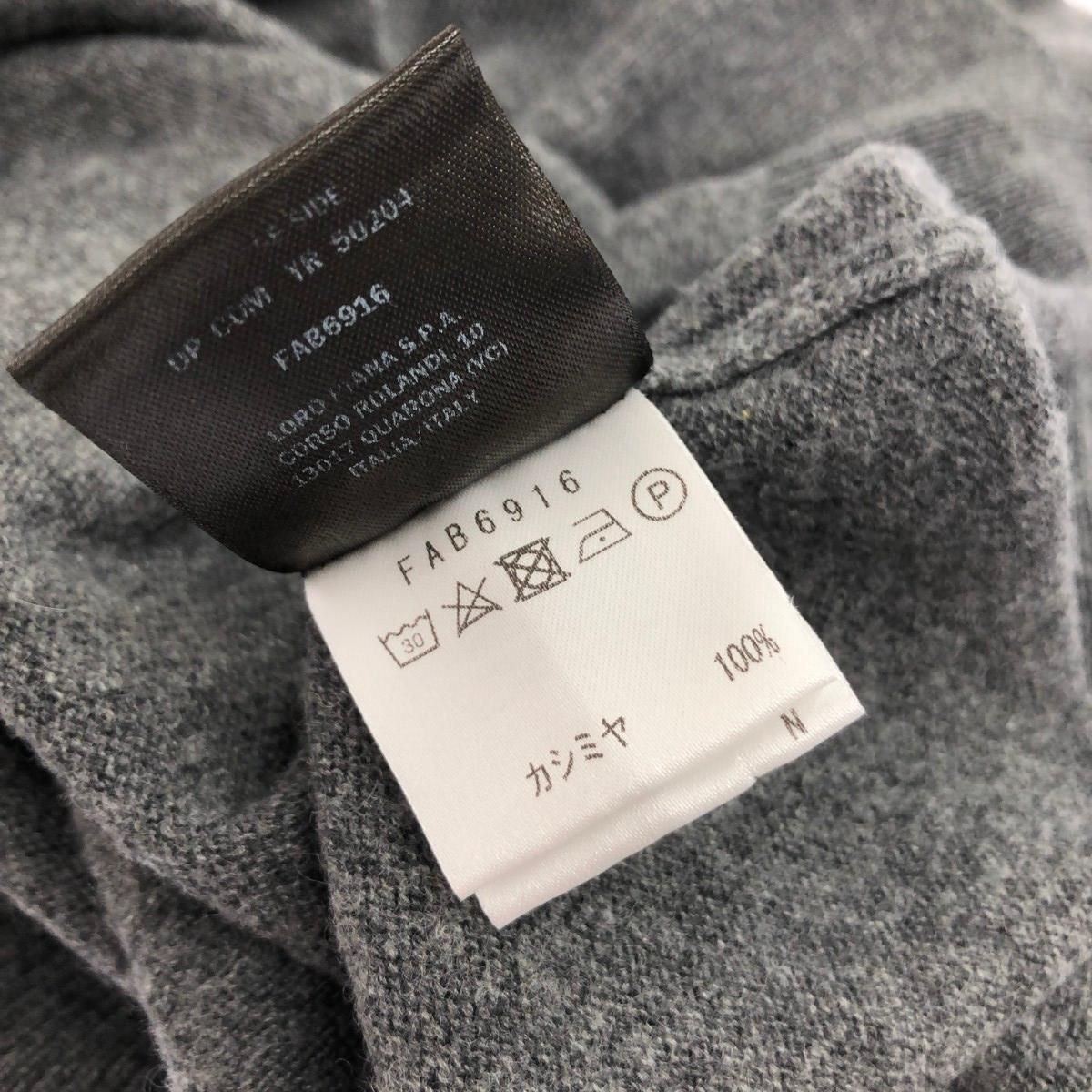 ロロピアーナ　クルーネック　カシミヤ100%　グレー　52サイズ　メンズ ロロピアーナクルーネックカシミヤ100%グレー52サイズメンズ