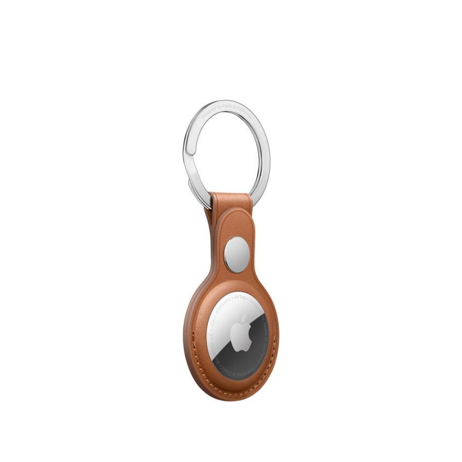 Apple 純正 AirTag レザーキーリング サドルブラウン アップル エアタグ Leather Key Ring