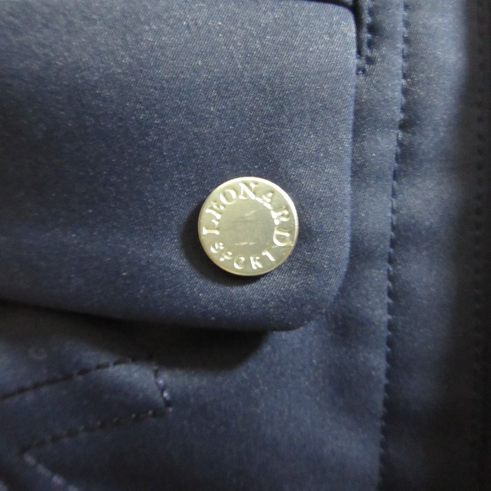 LEONARD SPORT レオナールスポーツ ストレッチ カーゴパンツ サイズ42 ネイビー レディース 古着