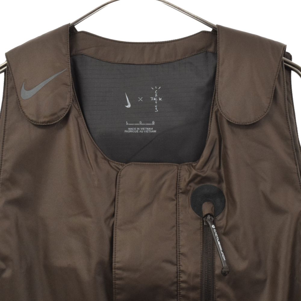 NIKE (ナイキ) 21AW ×Travis Scott AS M NRG BH VEST VELVET BROWN トラヴィススコット  ナイロンベスト ブラウン DM1278-220