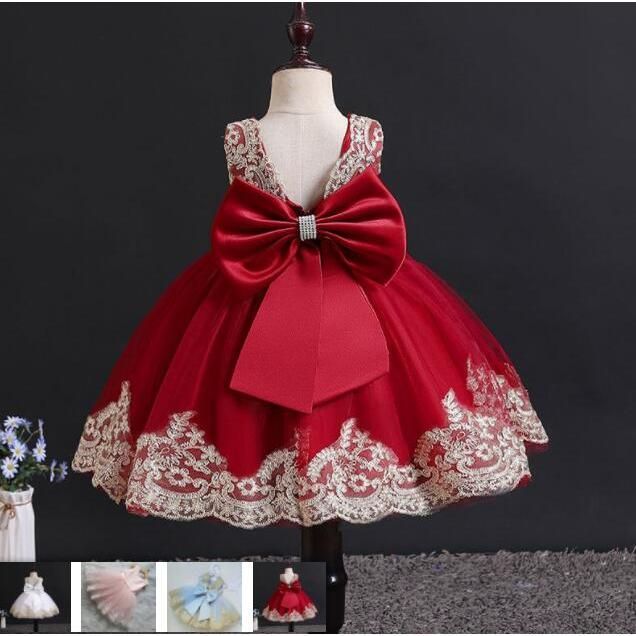 子供ドレス ベビードレス お祝い セレモニー フォーマル 女の子 ベビー 記念撮影 出産祝い 結婚式 ノースリーブ 蝶結び レース 双子 誕生日 80 90 100 110 120