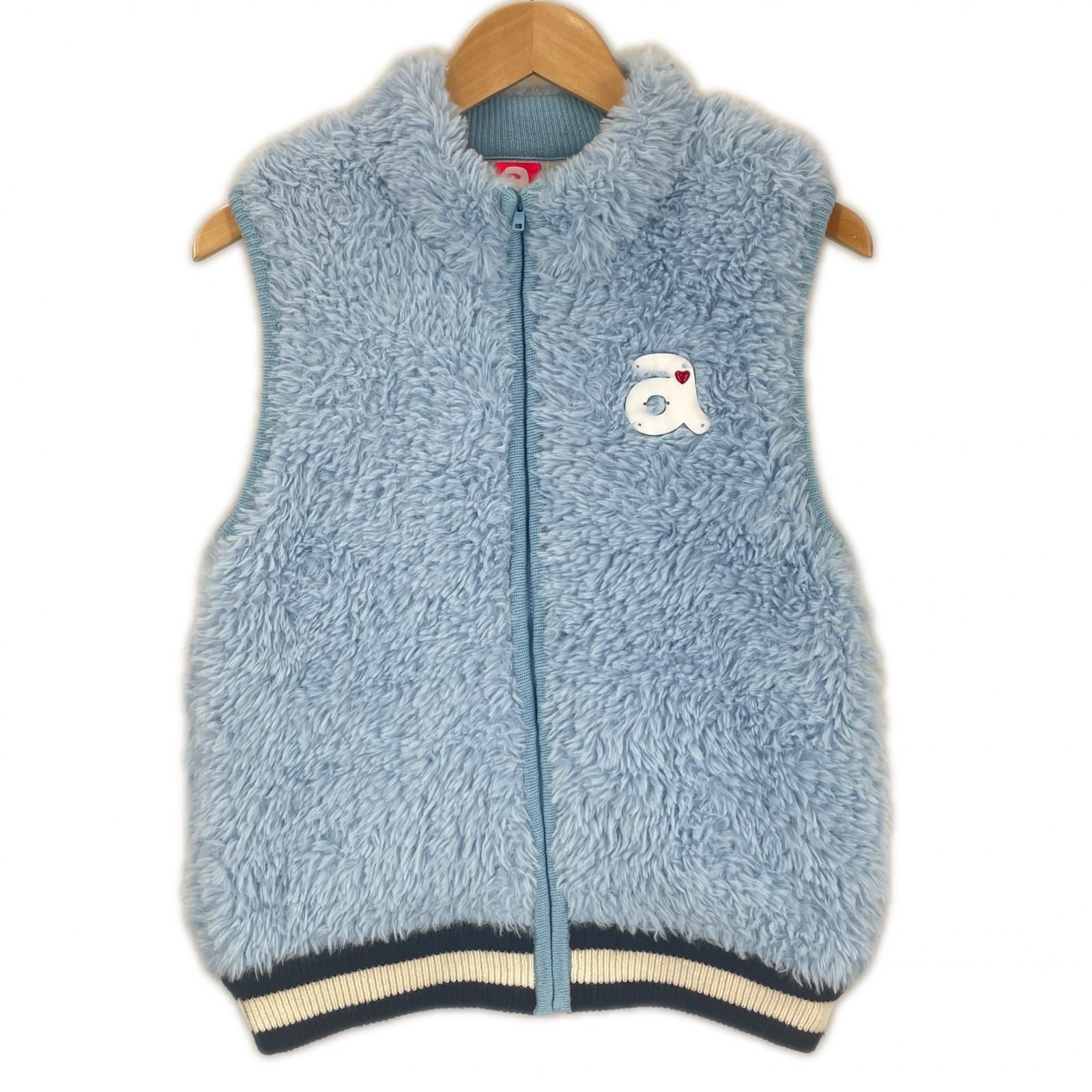 美品 ARCHIVIO アルチビオ ブランドロゴ 秋冬 AW ベスト ポリエステル ライトブルー レディース 38(M)【古着】【中古】 美品 ARCHIVIO アルチビオ ブランドロゴ 秋冬 AW ベスト ポリエステル