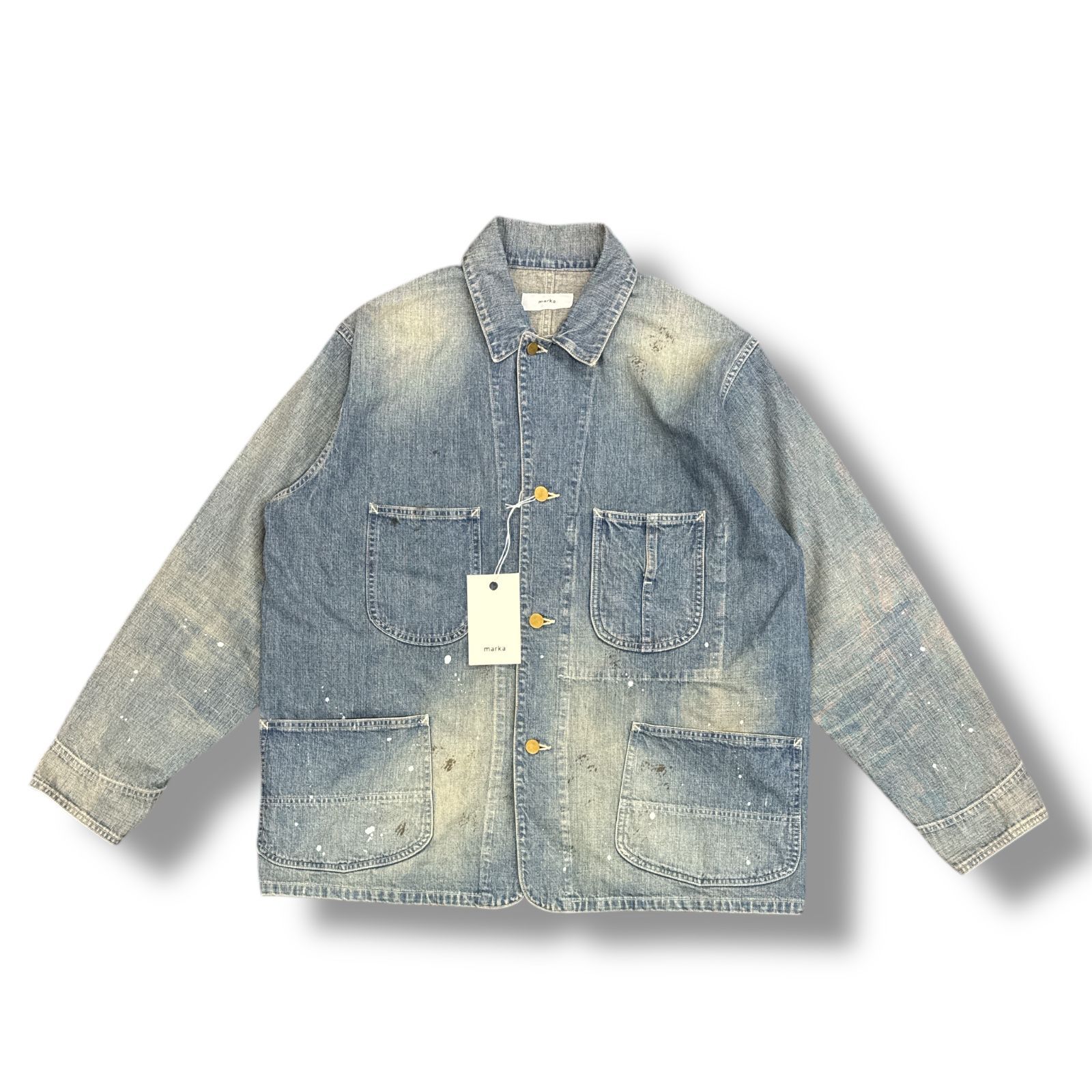 マーカmarka denim cover allデニムカバーオール2インディゴ