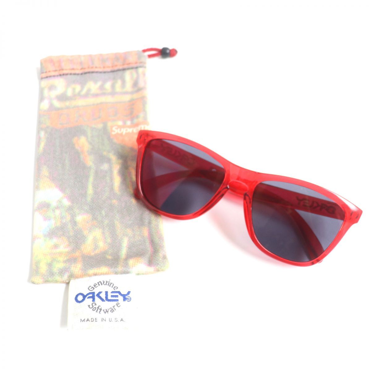 美品▽Supreme x Oakley シュプリーム×オークリー Frogskins