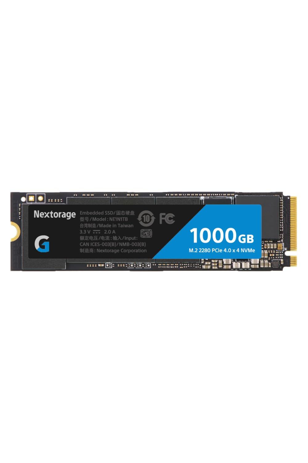 Nextorage Gシリーズ 1TB 内蔵SSD M.2 2280 DRAM搭載 最大転送速度7300MB|s PCIe Gen 4.0 x 4 NVMe 1.4 NE1N1TB|GHNEL 1000GB ネクストレージ 拡張SSD 高耐久性 長寿命