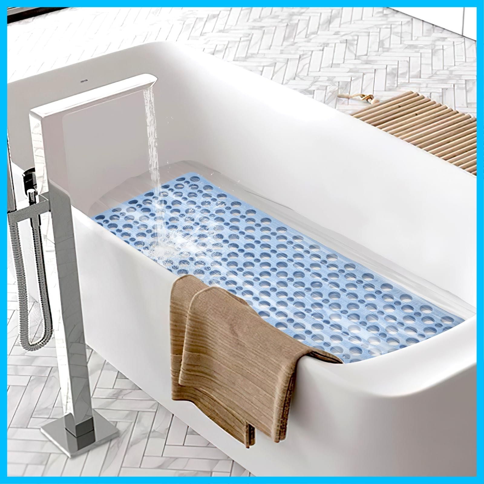新着商品 TPE製 風呂マット すべり止めマット 40×88cm バスマット 浴槽 転倒防止 吸盤付き 柔軟快適 浴室マット スノコ 滑り止め 洗い場 出入り口 浴室内 多場所利用 浴槽内滑り止めマット Nonslip お風呂 Bathtub aceyoon