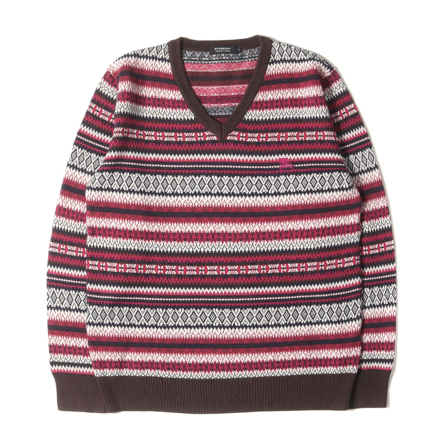 美品 BURBERRY BLACK LABEL バーバリー ブラックレーベル ニット 