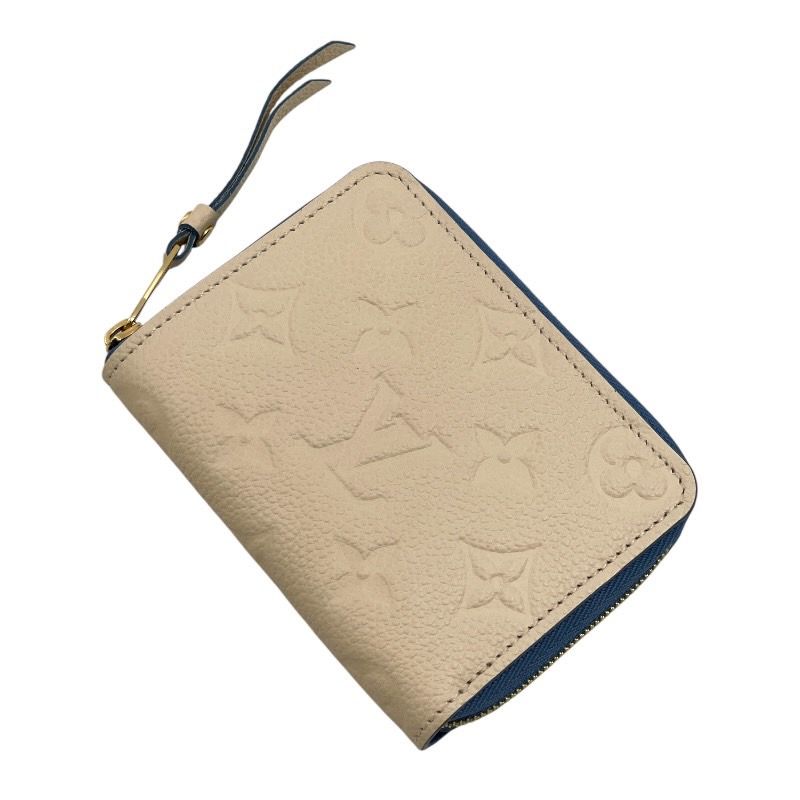LOUIS VUITTON ルイ ヴィトン ジッピーコインパース M63928 コインケース レザー レディース モノグラム アンプラント ジップアラウンド クレーム