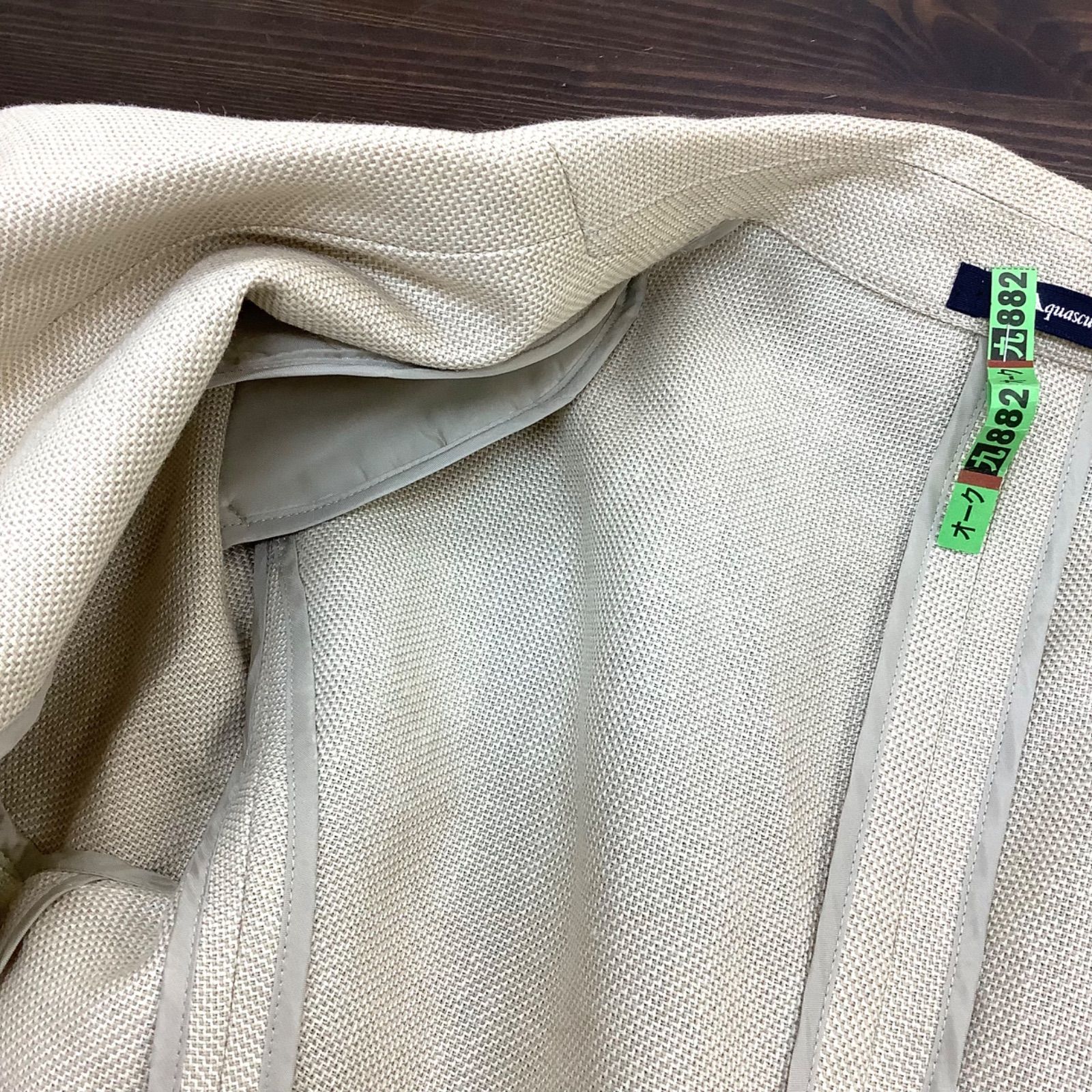 Aquascutum ベージュジャケット M Aquascutum レナウン ベージュ テーラードジャケット サイズM