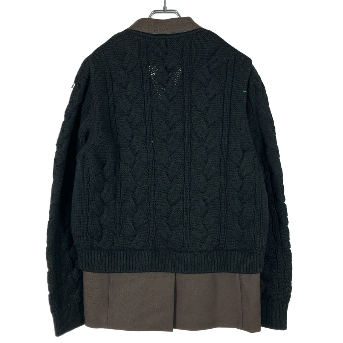 kolor 21AW ニットドッキングブルゾン kolor◇21AW/ニットドッキング