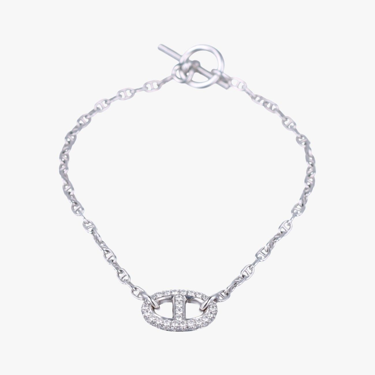 エルメスHermesニューファランドール ブレスレットシルバーAg92522G406301