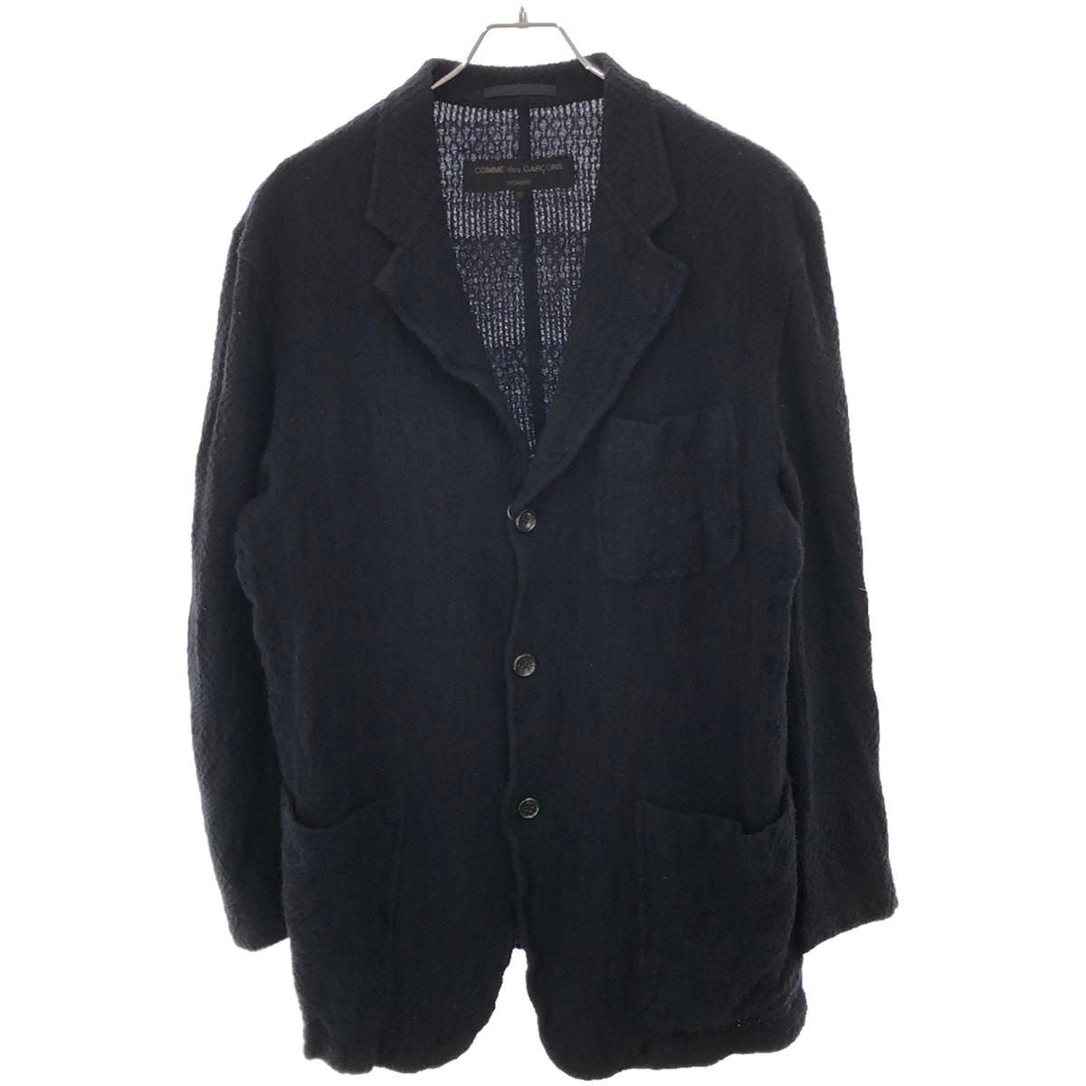 COMME des GARCONS HOMME コムデギャルソンオム 2002AW ウールテーラードジャケット HG-J029 ネイビー M